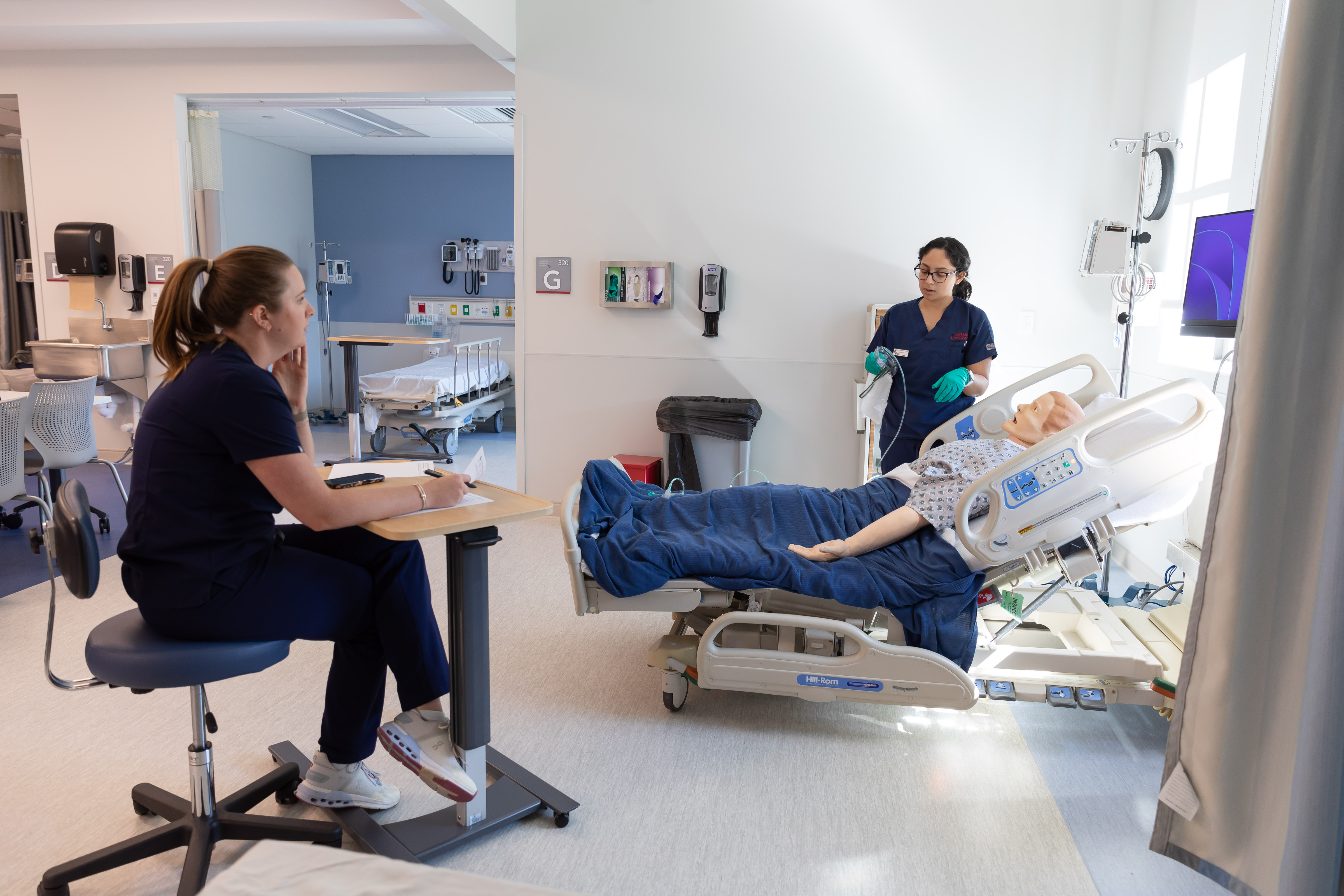 Student with patient