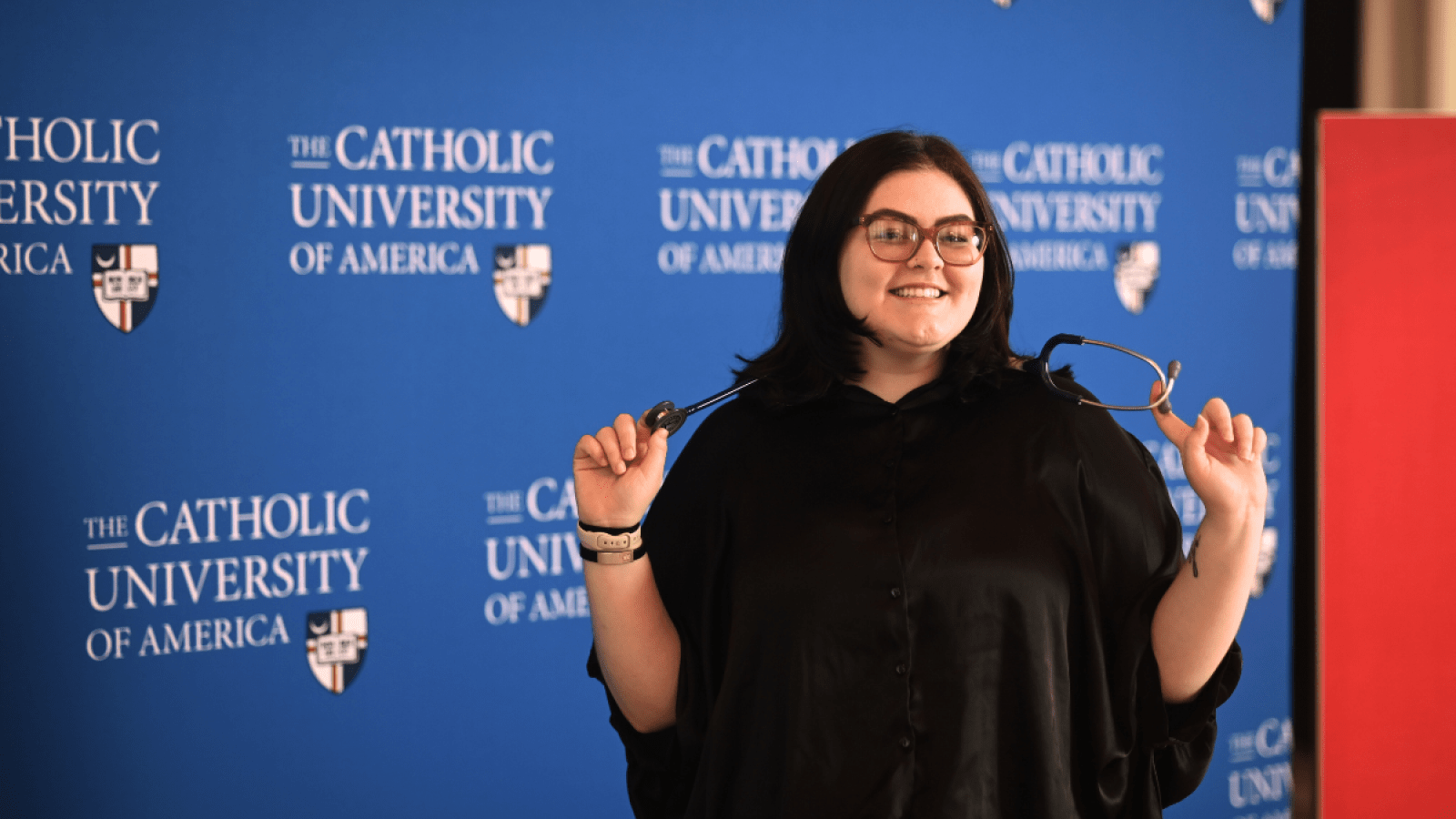 Nursing graduate Olivia Musick is thrilled she's continuing a family tradition emergency medicine, thanks to the Conway School of Nursing at The Catholic University of America. She said the school's reputation and strong alumni network means she stands out from the crowd.