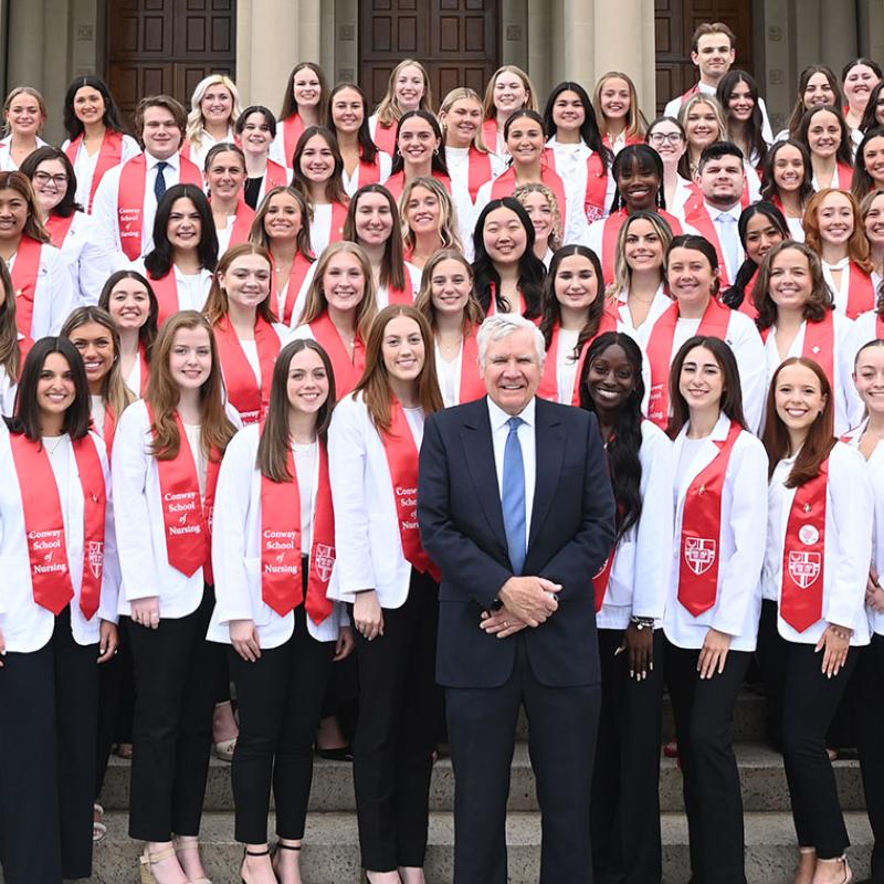 Group of Conway Scholars with Bill Conway.