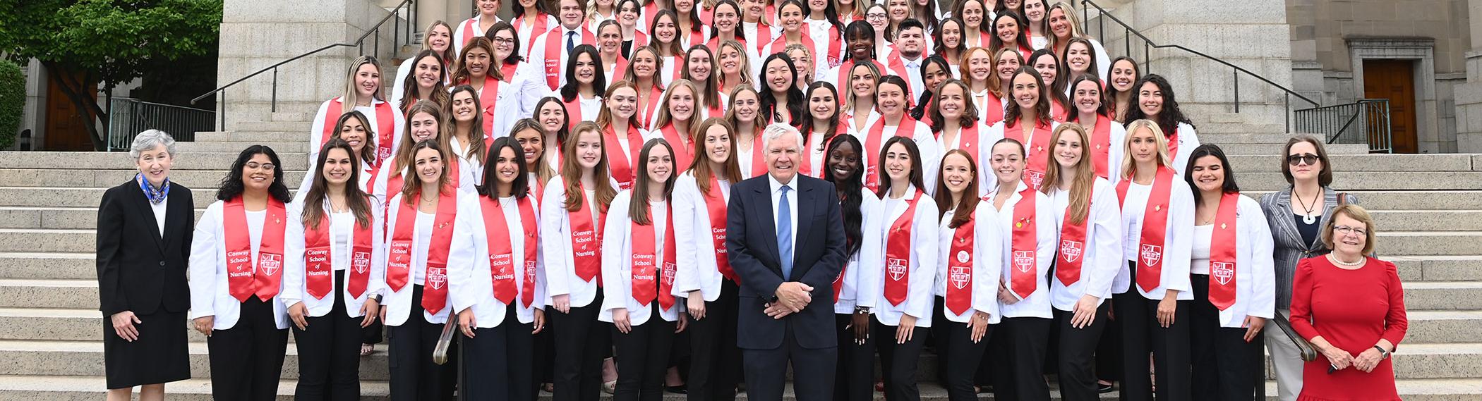 Group of Conway Scholars with Bill Conway.