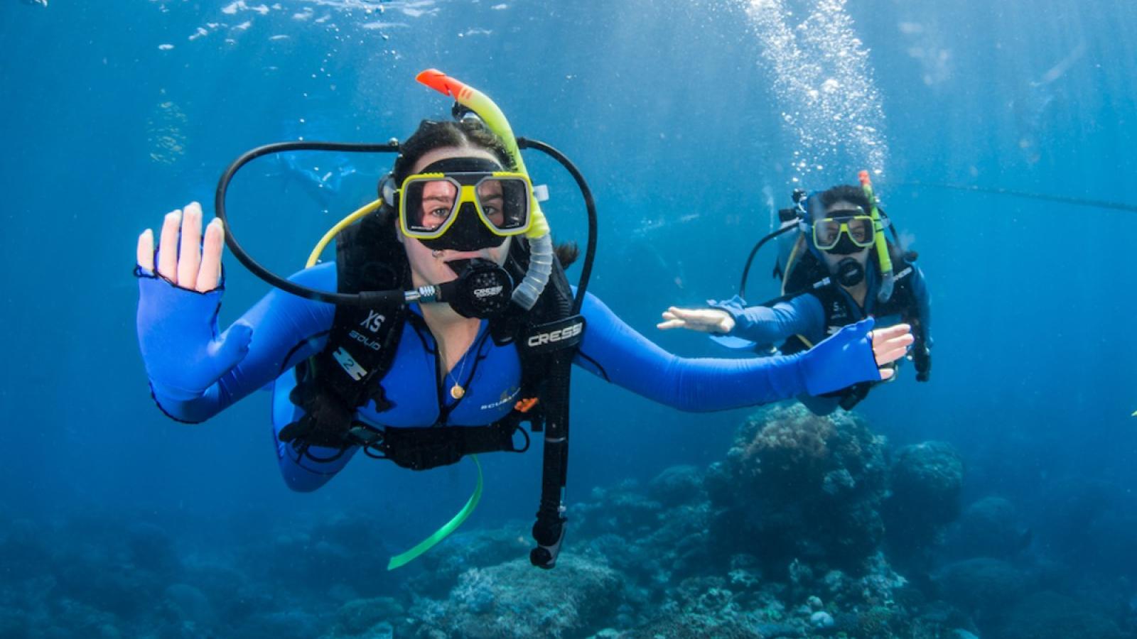 sarah snorkeling