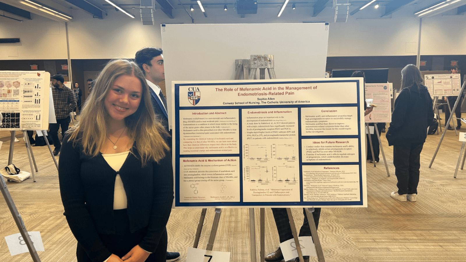 Conway School of Nursing representative at Research Day 2025.