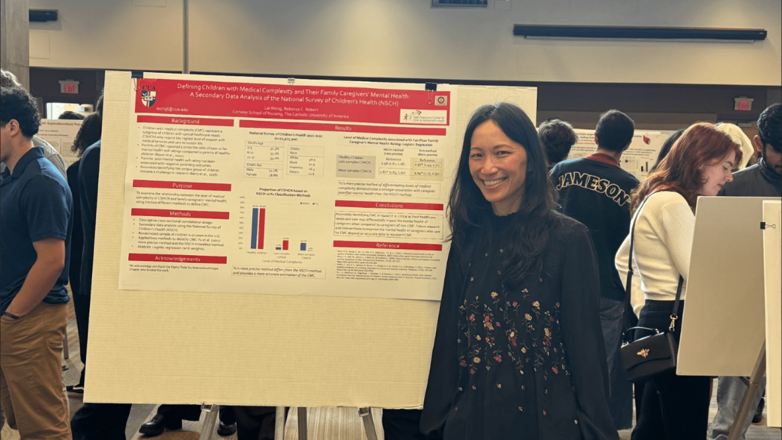 Conway School of Nursing representative at Research Day 2025.