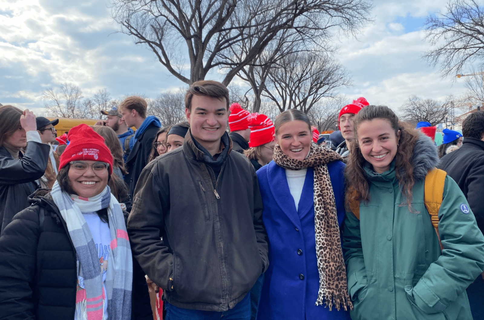 Students at March for Life 2025.