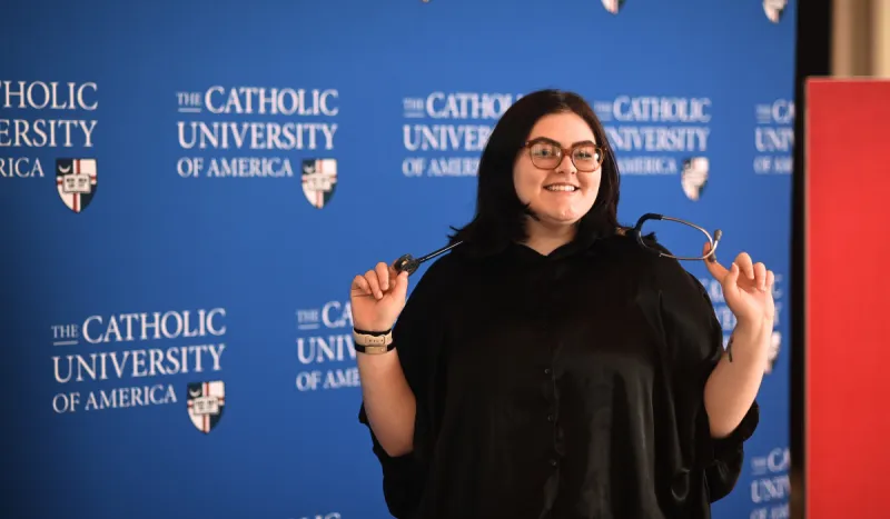 Nursing graduate Olivia Musick is thrilled she's continuing a family tradition emergency medicine, thanks to the Conway School of Nursing at The Catholic University of America. She said the school's reputation and strong alumni network means she stands out from the crowd.